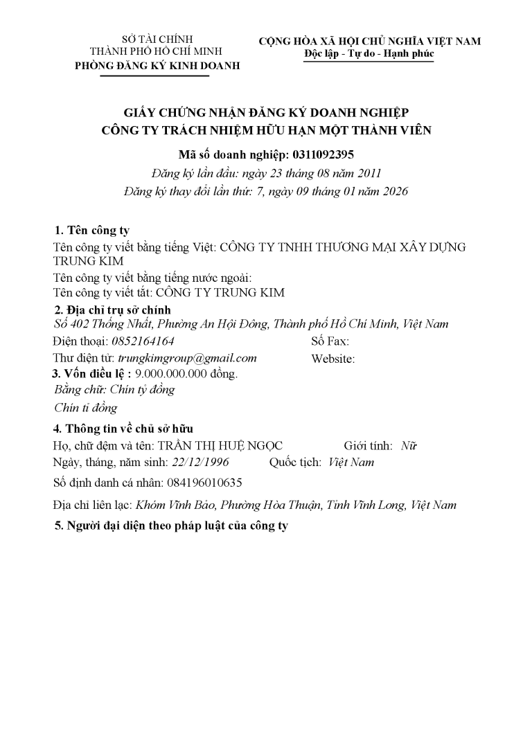 BAN DIEN TU CTY TRUNG KIM 1 Page 1